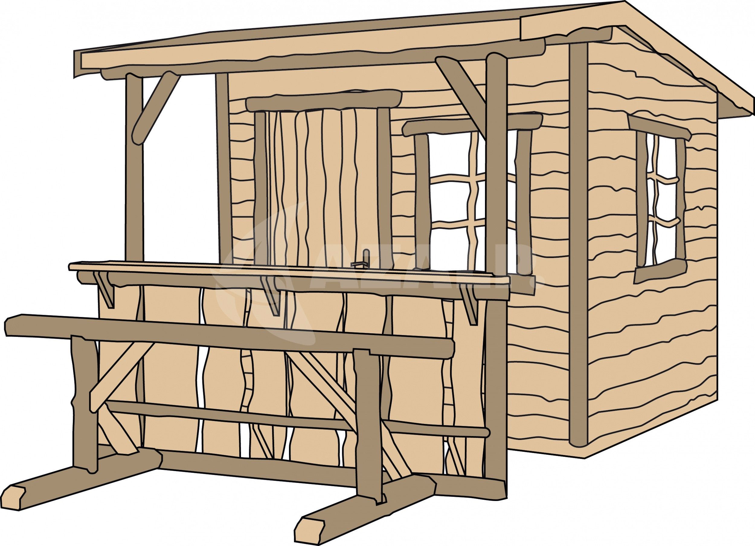 Weka Gartenhaus 820 Gr. 1 mit Bar Kaufen bei Azalp.de
