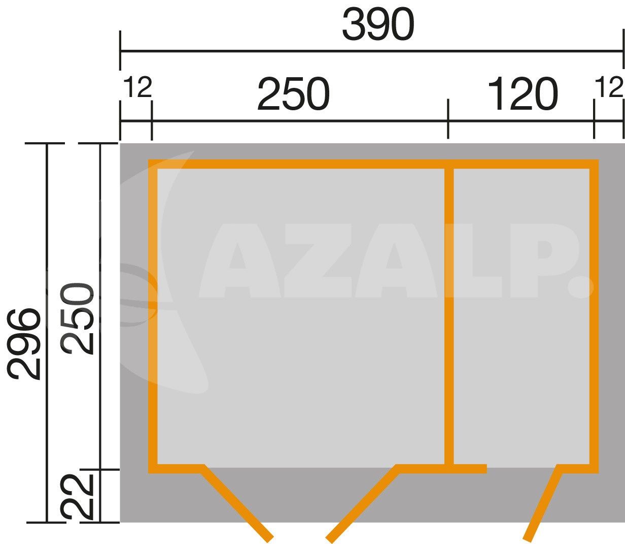 Weka Gartenhaus 254 Gr. 2 Kaufen bei Azalp.de