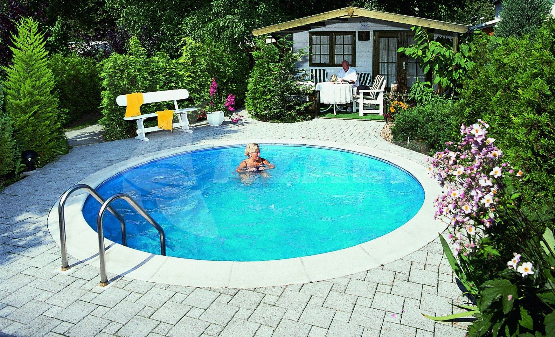 Trend Pool Boordstenen 400 wit set rond) kopen bij Azalp.nl