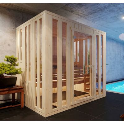 Foto van Azalp massieve sauna Alku 152x161 cm, 40 mm