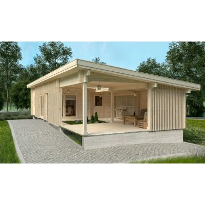 Foto van Azalp Vertical Chalet 1594x704 cm, 45 mm