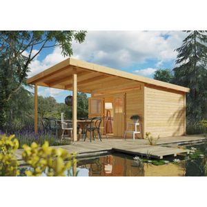 Foto van Woodfeeling Marchin 6, voorluifel 320 cm
