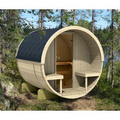 Foto van Ilogreen Barrelsauna Eco, 205x200 cm