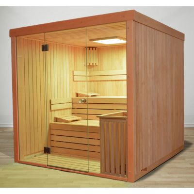 Foto van Azalp Lumen elementsauna 186x203 cm, vuren