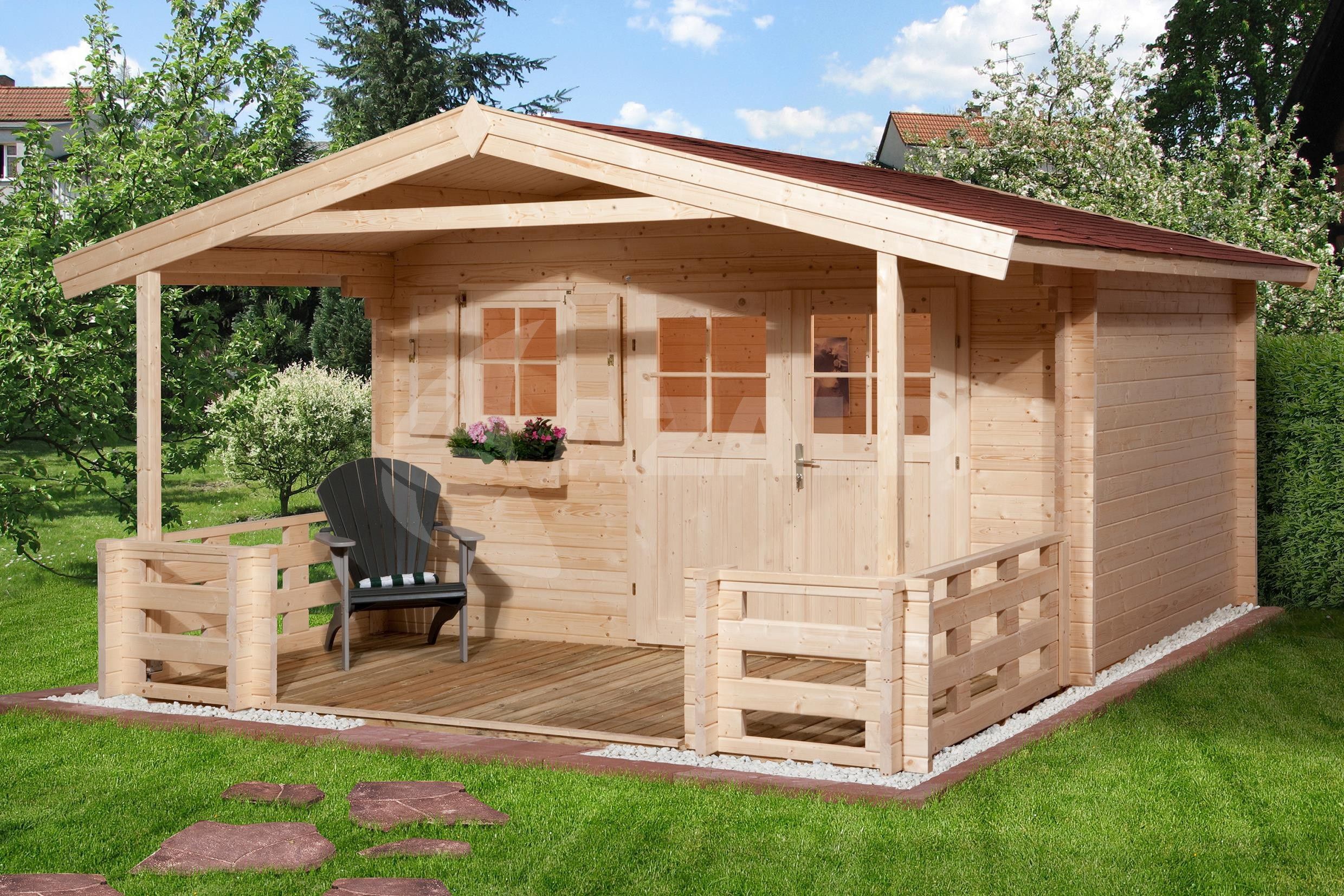 Weka Gartenhaus 111B Gr. 1 mit Veranda Kaufen bei Azalp.de