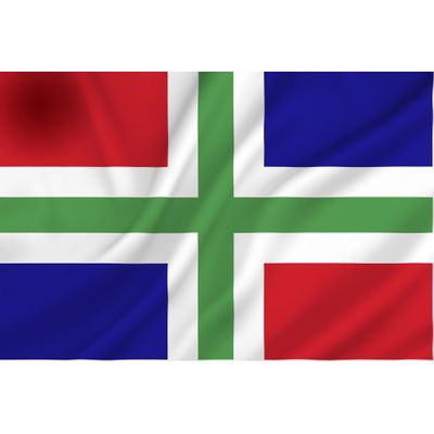 Foto van Groningen vlag