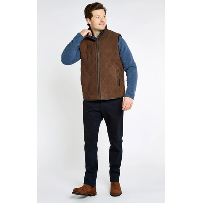 Foto van Dubarry Bellamont Heren Suède Gilet - Walnut