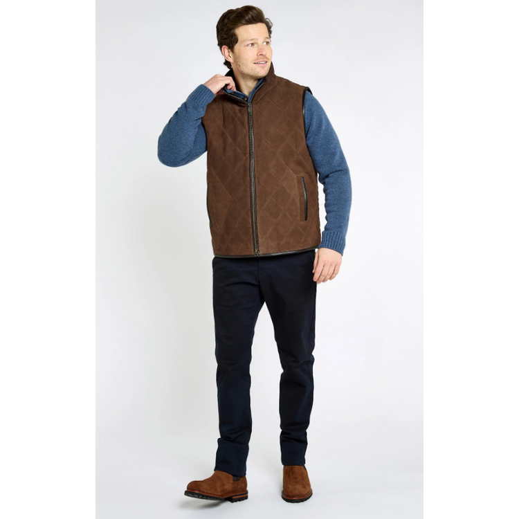 Dubarry Bellamont Heren Suède Gilet - Walnut