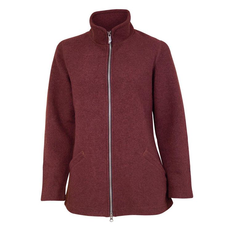 Ivanhoe Brodal Long Gekookte Wollen Vest Ruby Wine