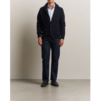 William Lockie Windsore Shawl Vest Navy 