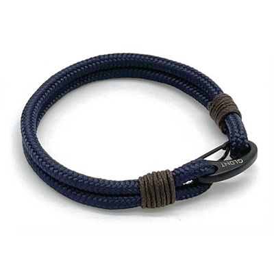 Foto van Glunt Armband Blue Navy Dark Brown
