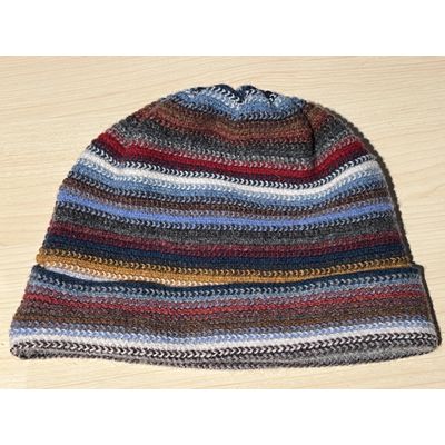 Foto van The Scarf Company Muts goud/paars/blauw