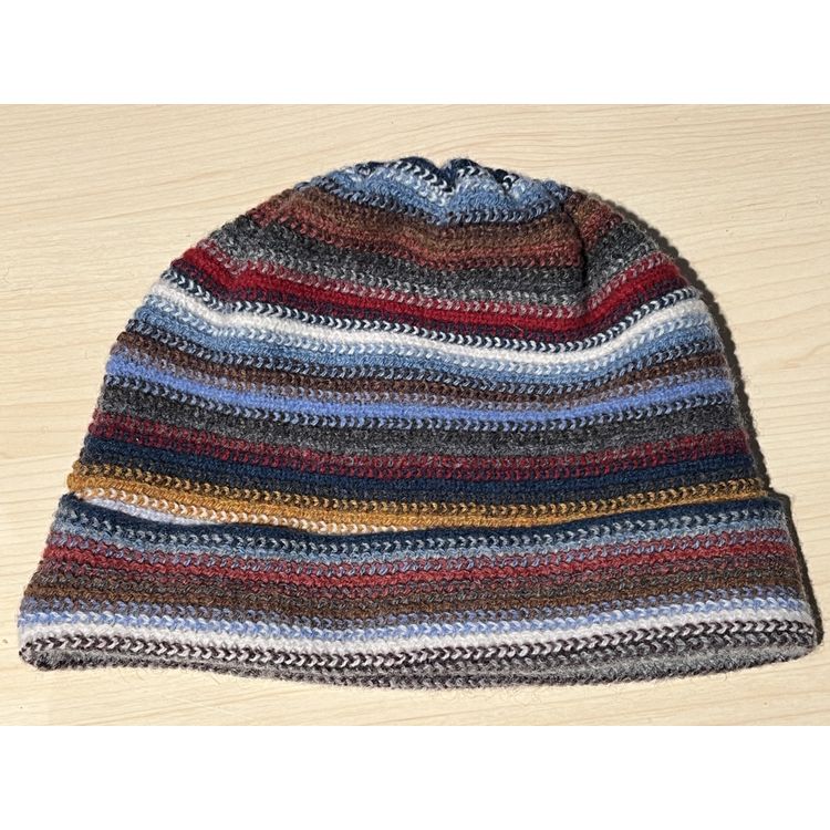 The Scarf Company Muts goud/paars/blauw