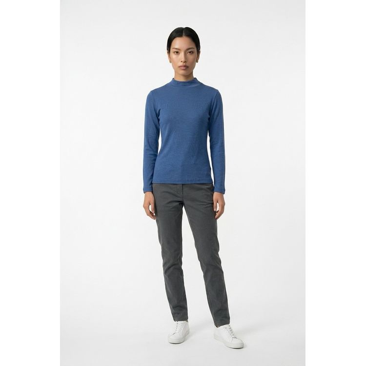 Bay Road Merinos Willow Turtle Neck Biscay Blue