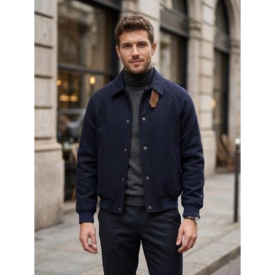 Foto van Camplin Letter Unito Jas | Premium Wollen College Jacket