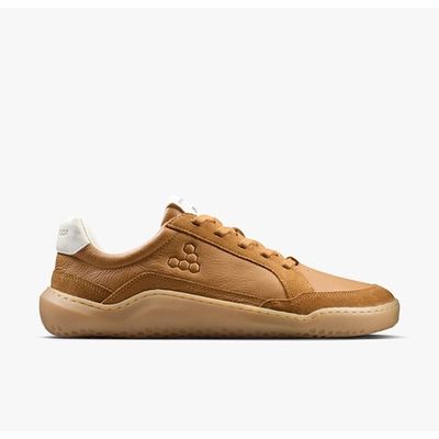 Foto van Vivobarefoot Gobi II Sneaker Premium Leer Heren- Tan