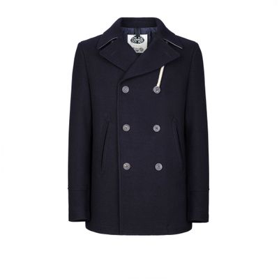 Camplin Island Peacoat Shetland Navy Foto van Camplin Island Peacoat Shetland Navy