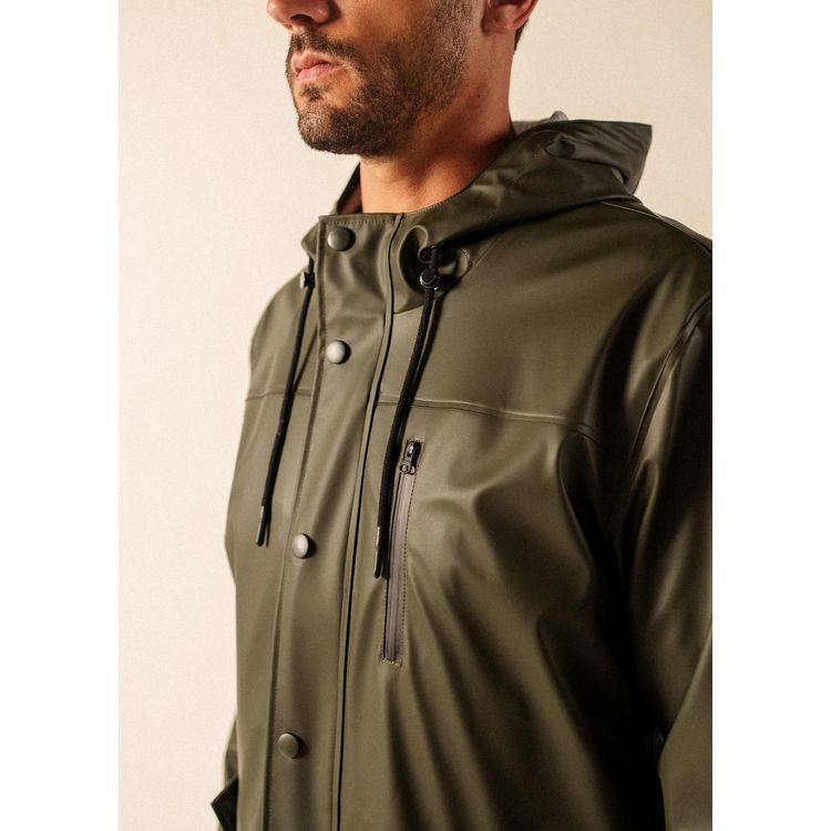Saint James Helio raincoat- Algue