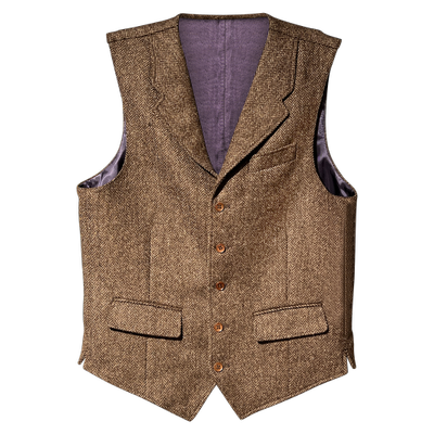 British House Marvin Gilet Bruin Foto van British House Marvin Gilet Bruin