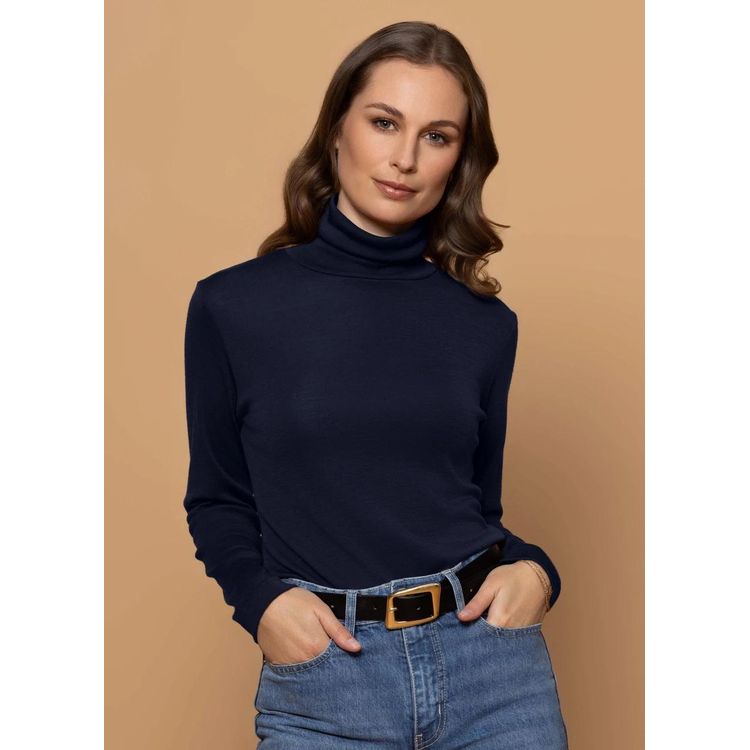 Bay Road Merinos Isabel Colshirt Navy