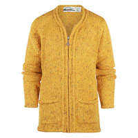 Aran Crafts Donegal Zip Cardigan- Goud