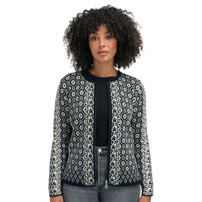 Foto van Dale of Norway Wollen Vest Singsaker zwart offwhite