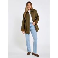 Dubbarry Delaney Waxkatoen Utility Jas Dusky Green