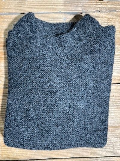 Fisherman out of Ireland Mock Neck Trui Charcoal