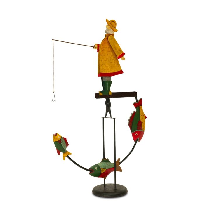 `Authentic Models Balance Toy Fisherman `Authentic Models Balance Toy Fisherman