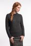 Fisherman out of Ireland Mock Neck Trui Charcoal
