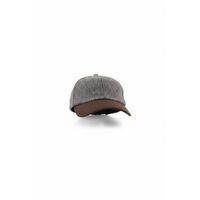 Walker and Hawkes Brungton Harris Tweed Baseball Cap met Suède Leren Klep