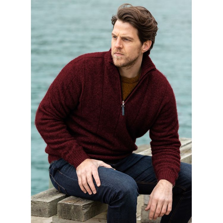 Noble Wilde Javelin Half Zip Trui Port Noble Wilde Javelin Half Zip Trui Port