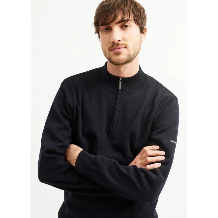 Saint James Crossley High-necked zippered sweater 