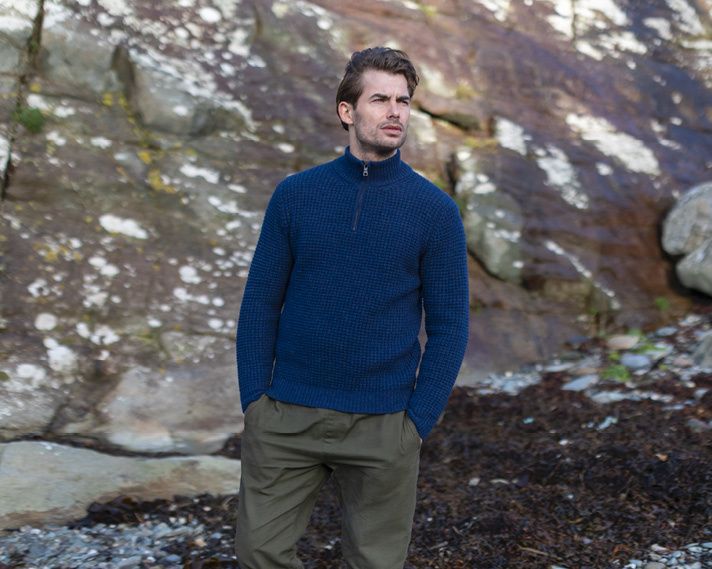 Fisherman out of Ireland Half Zip Wafesteek