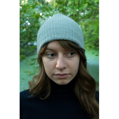 Foto van William Lockie kasjmier muts blauw