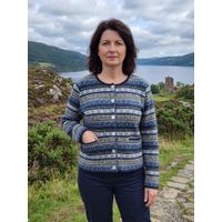 Emerald Grano Vest - Authentiek Fair Isle Wollen Vest voor Dames Lichtblauw