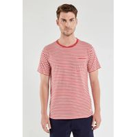 Armor Lux T-shirt Héritage cranberry/nature