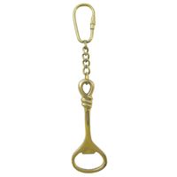 Sleutelhanger messing flesopener