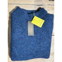 Fisherman out of Ireland Mock Neck Trui Denim