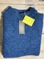 Fisherman out of Ireland Mock Neck Trui Denim