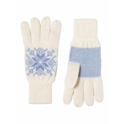Foto van Norlender Wollen Handschoen Sneeuwster Wit