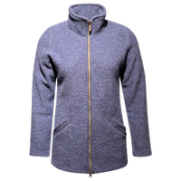 Ivanhoe Brodal Long Gekookte Wollen Vest Denim