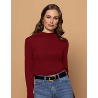 Bay Road Merinos Willow Turtle Neck Bordeaux