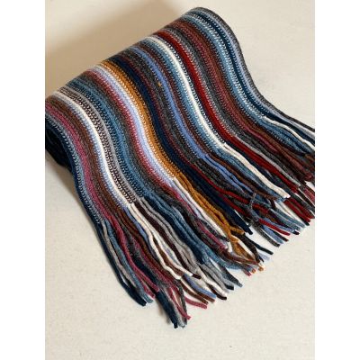Foto van The Scarf Company Sjaal Brown/Blue