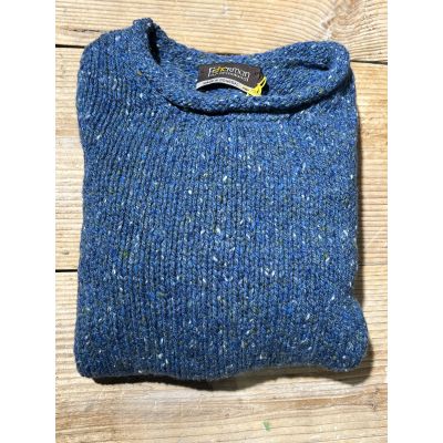 Fisherman out of Ireland Roll Neck Damestrui Denim Foto van Fisherman out of Ireland Roll Neck Damestrui Denim
