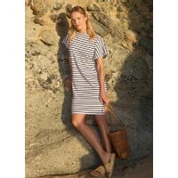 Saint James CASSIS Jurk – Wit / Marineblauw