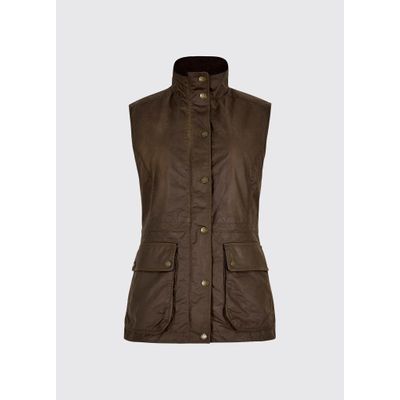 Foto van Dubarry Rathsallagh Dames Wax Gilet - Café 