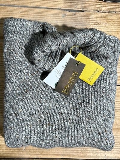 Fisherman out of Ireland Polo Neck Trui Porridge Fisherman out of Ireland Polo Neck Trui Porridge