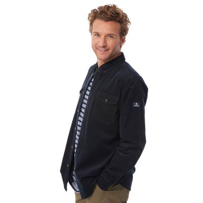 Foto van Mousqueton Rib overshirt \blauw