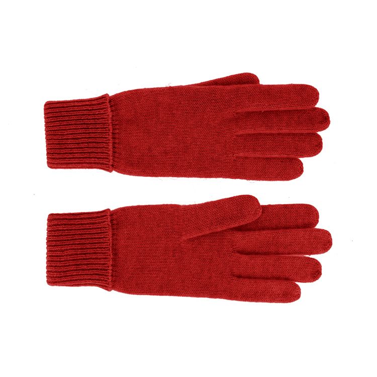 Fiebig wol/kasjmier handschoenen rood